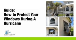 How to protect windows during a hurricane with images of different hurricane shutters