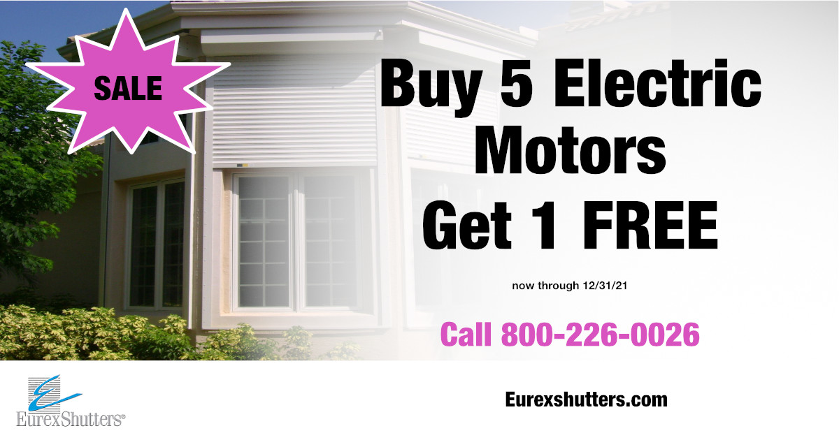 eurex shutters Hurricane Shutter Electric Motor Sale