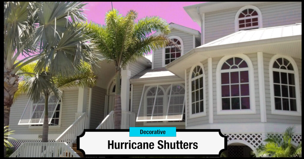 decorative hurricane shutters