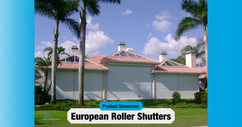 European style roller shutters on home in SW Florida