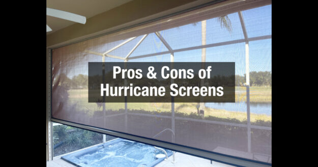 hurricane screens partially closed