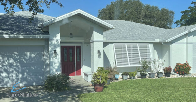 Exterior shutters on a home in Florida