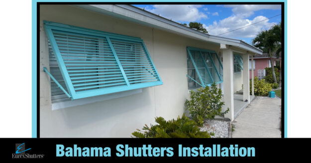 Tiffany aqua blue bahama shutters installation lehigh acres fl
