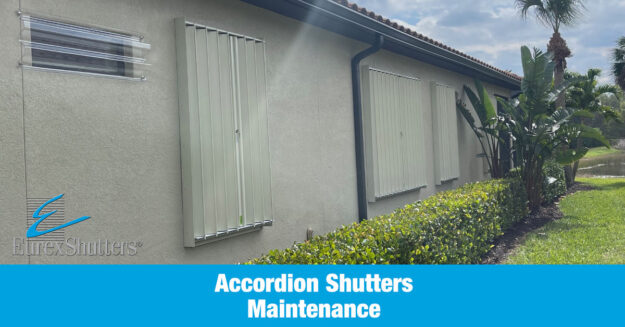 Accordion shutters maintenance