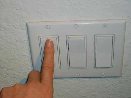 rolling shutters controlled by an electric switch