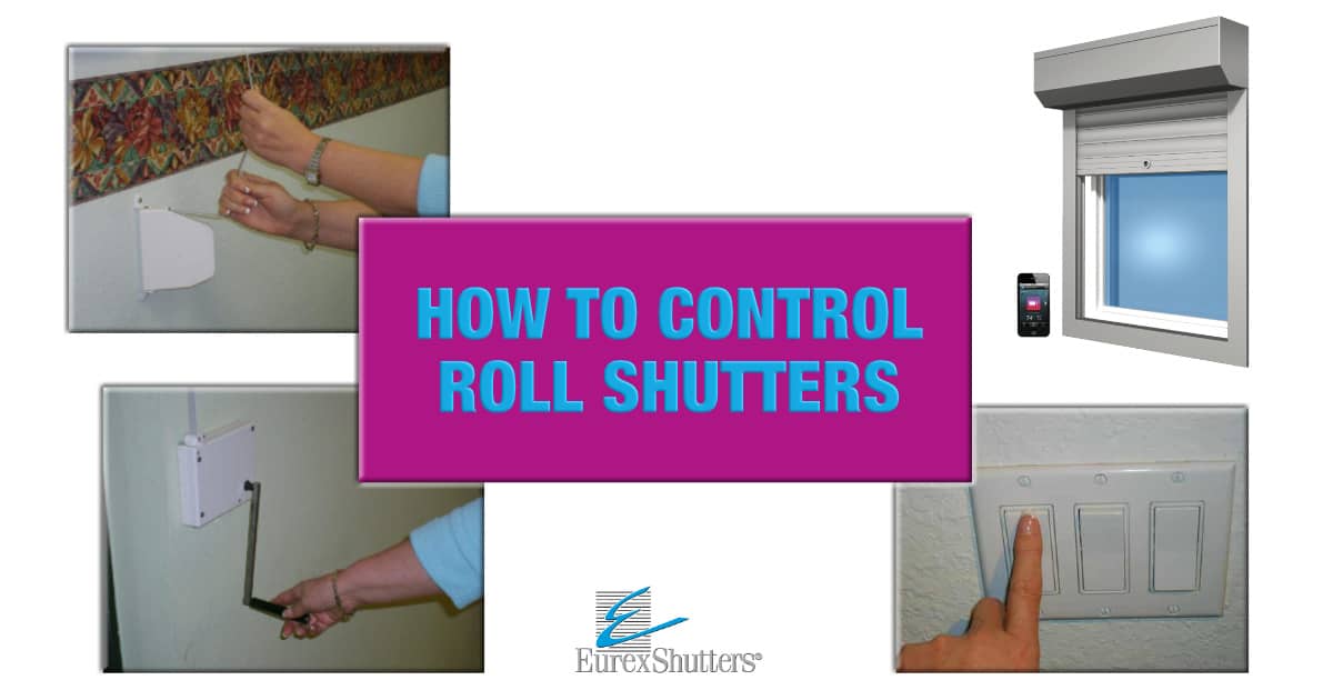 Different options for controlling roll shutters