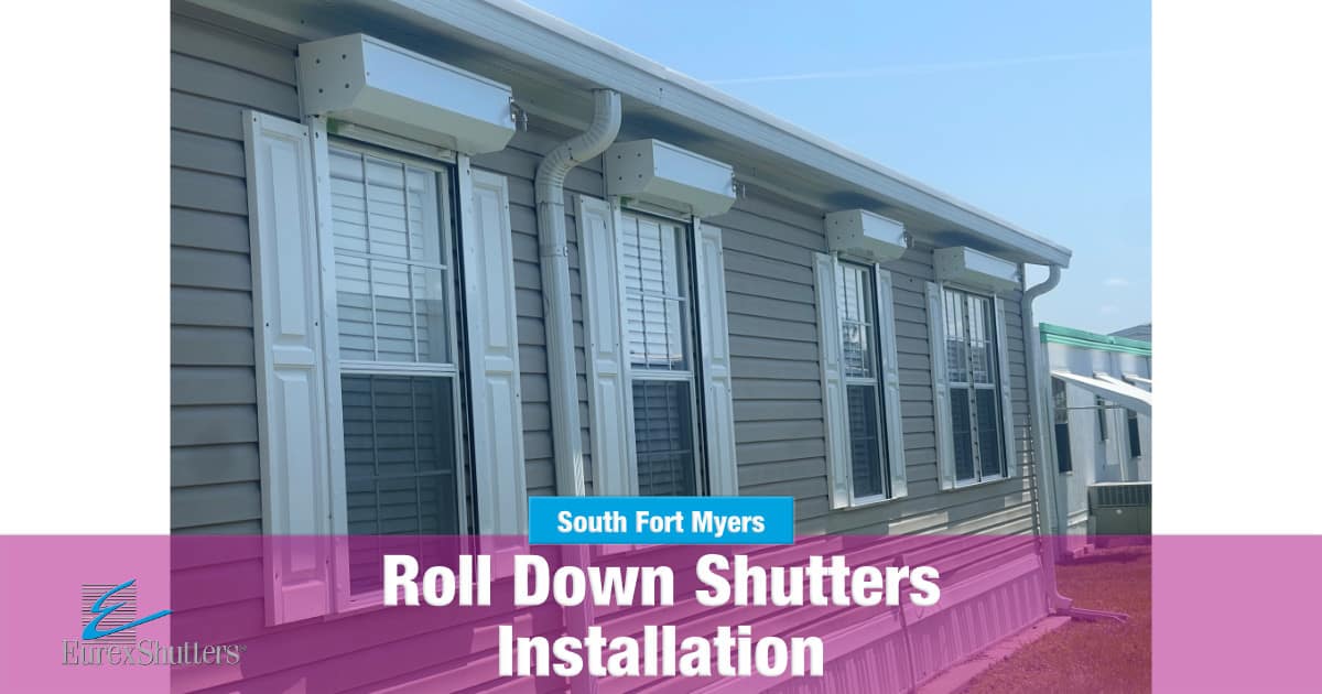 South Fort Myers FL Roll Down Shutters Installation