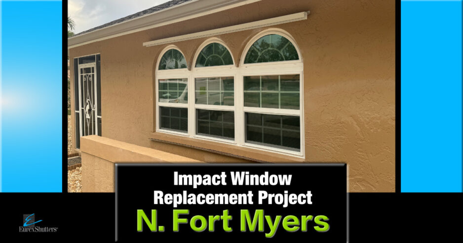 Impact window replacement project North Fort Myers Florida