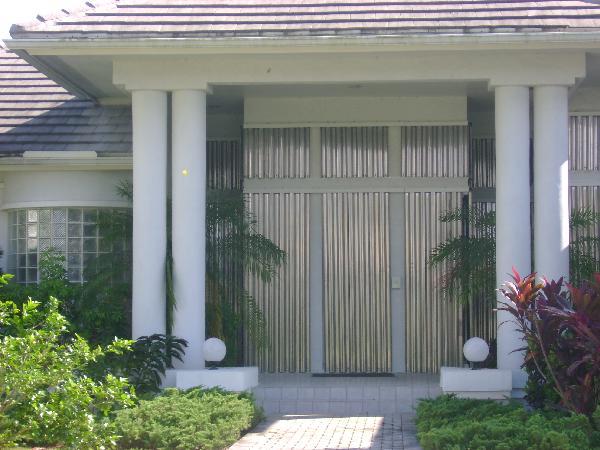 metal storm panels installed on a home