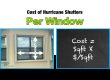 Cost of hurricane shutters per window