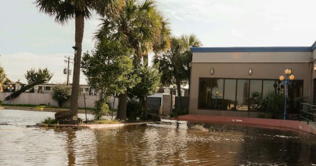 Hurricane flood damage