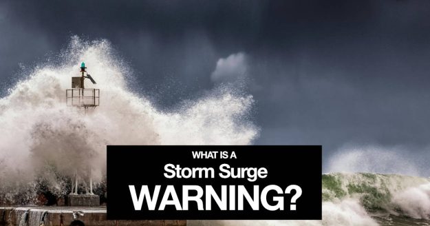 Storm surge warning