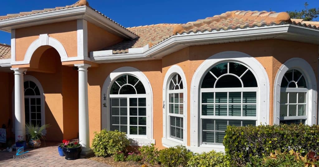 Impact windows on a home in Naples Florida.