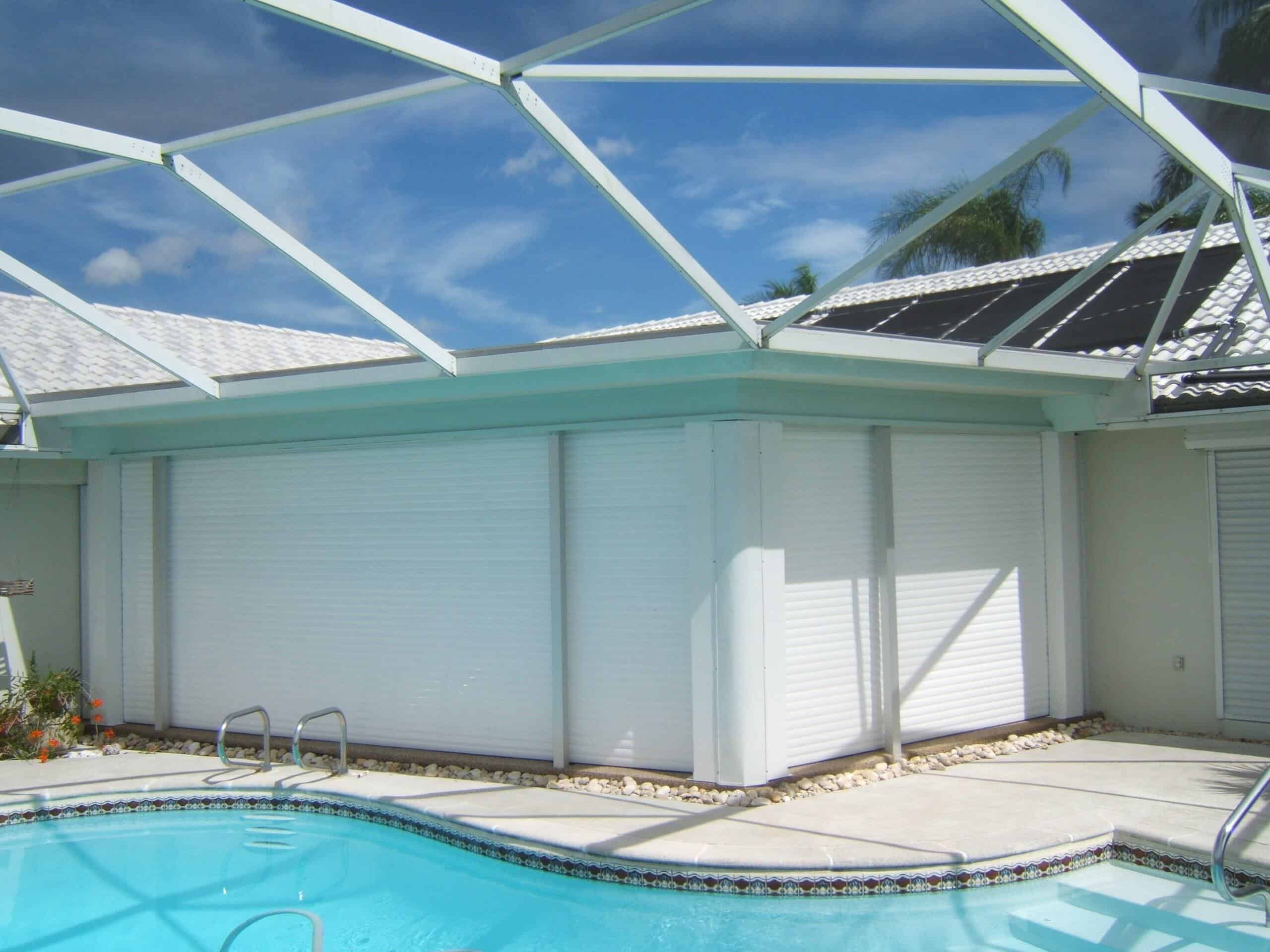 closed 40mm end retention roll shutters