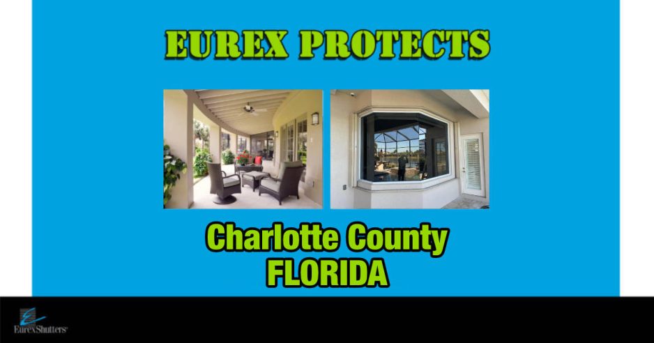 Impact windows Charlotte County Florida with the tagline "Eurex Protects"