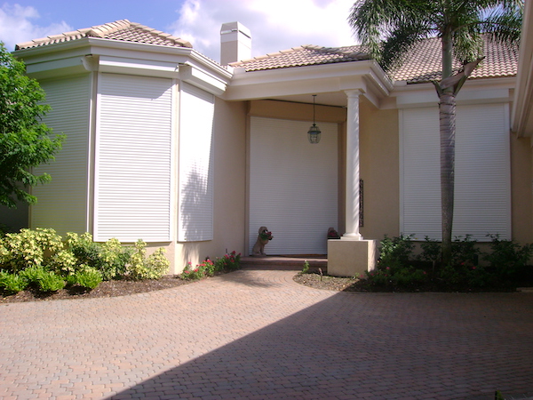 Roll down shutters in action